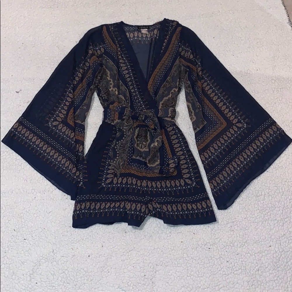 venus printed romper